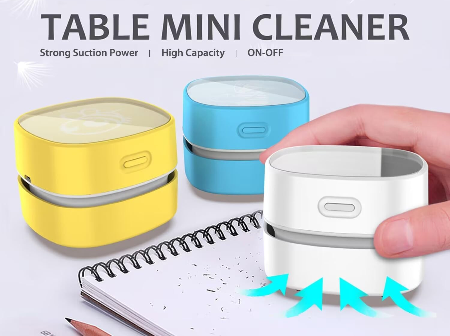 ODISTAR Desktop Vacuum Cleaner, Mini Table dust Sweeper